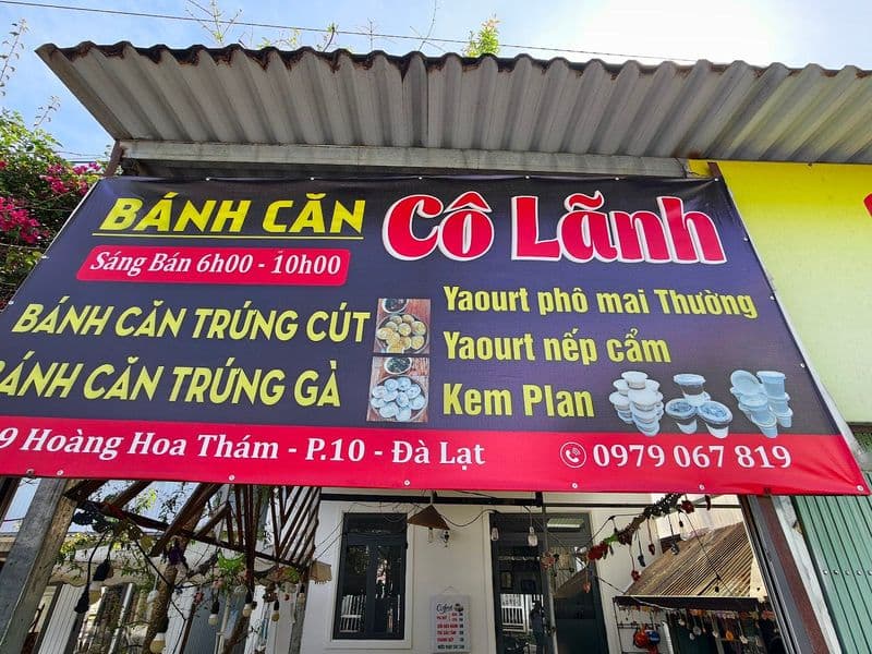 Bánh căn cô Lãnh Đà Lạt