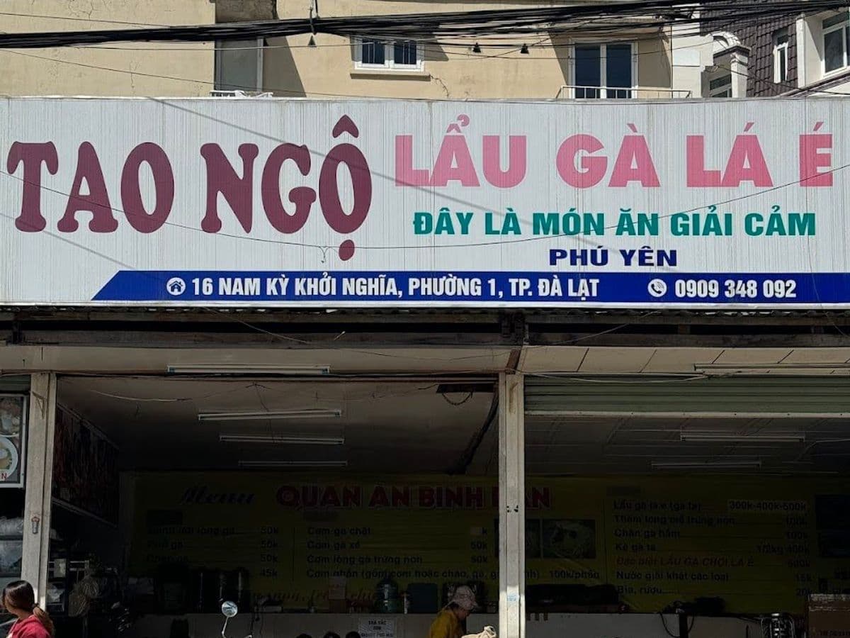 CƠM GÀ XỐT ĐA NHÂN CACH - LẨU GÀ LÁ É TAO NGỘ DALAT (Chi nhánh gốc ) — ảnh 1