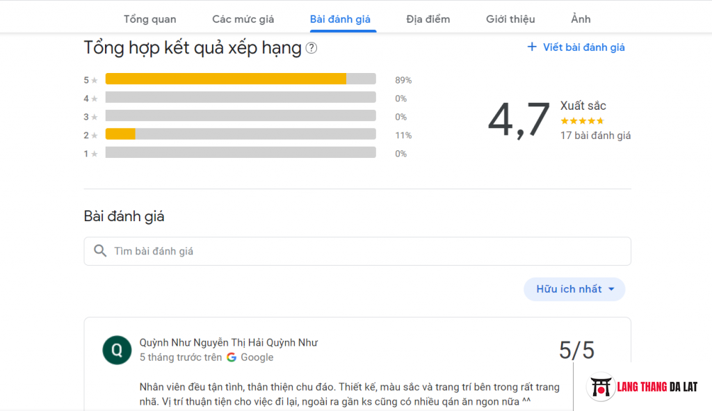 review khách sạn Pansy Đà Lạt