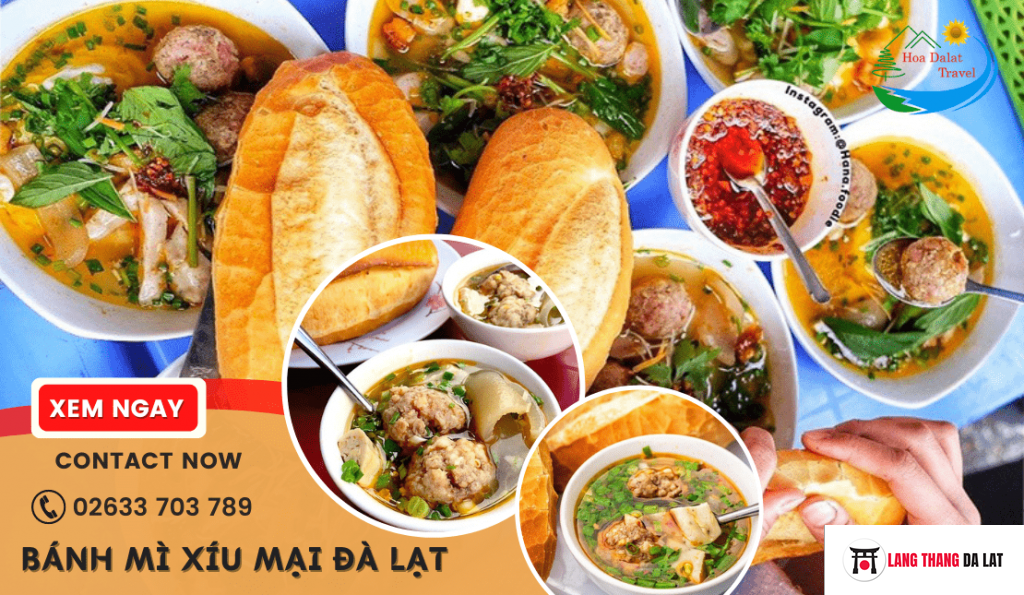 Bánh mì xíu mại Đà Lạt