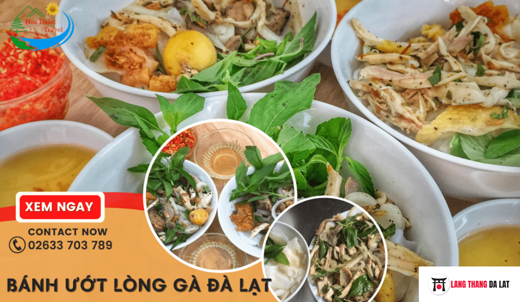 Bánh ướt lòng gà Đà Lạt