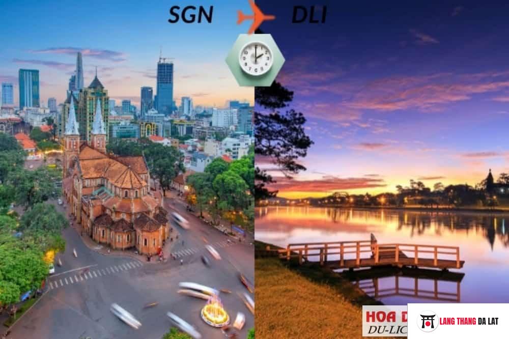 Bay từ Sài Gòn đến Đà Lạt