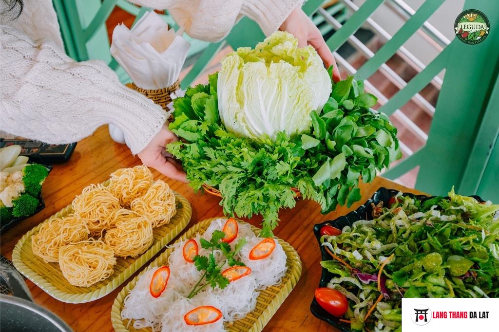 Buffet rau Đà Lạt - Nhà hàng Léguda