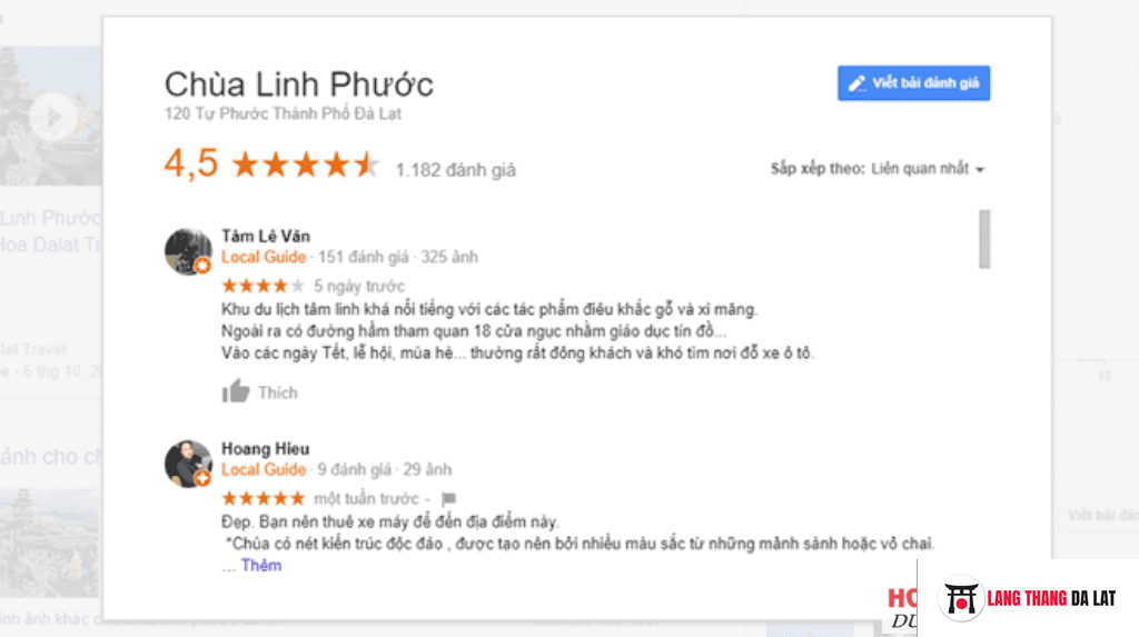 Chùa Linh Phước Đà Lạt review