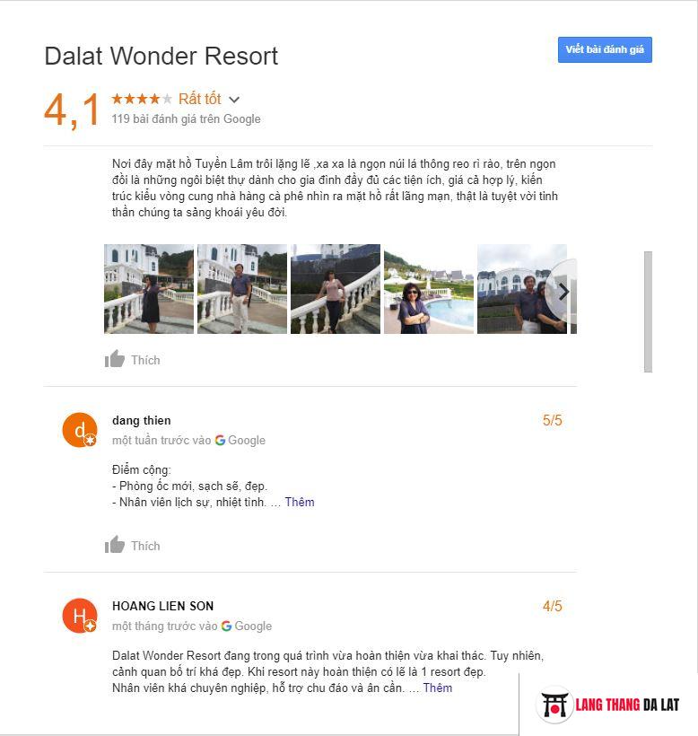 Đánh giá Dalat Wonder resort