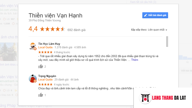 Đánh giá thiền viện Vạn Hạnh Đà Lạt