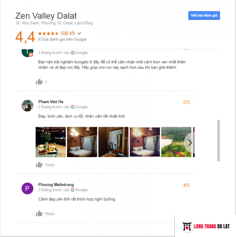 Đánh giá Zen Valley Resort Đà Lạt