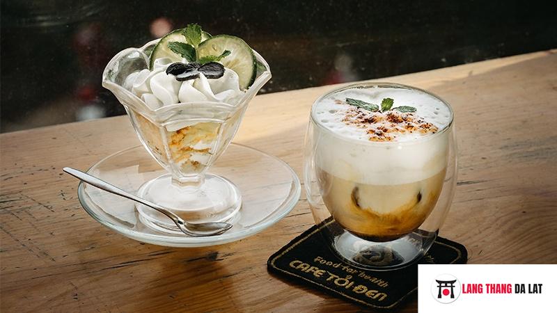 Đồ uống ở quán cafe Tỏi đen