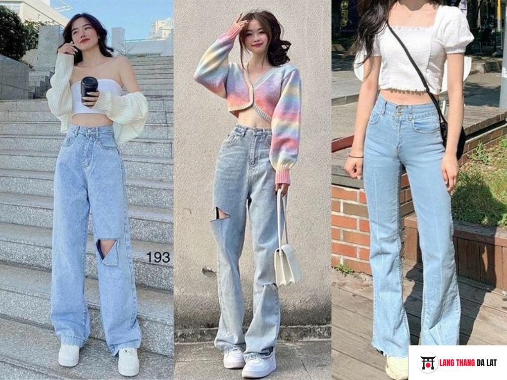 Kết hợp Quần cạp cao và Áo croptop