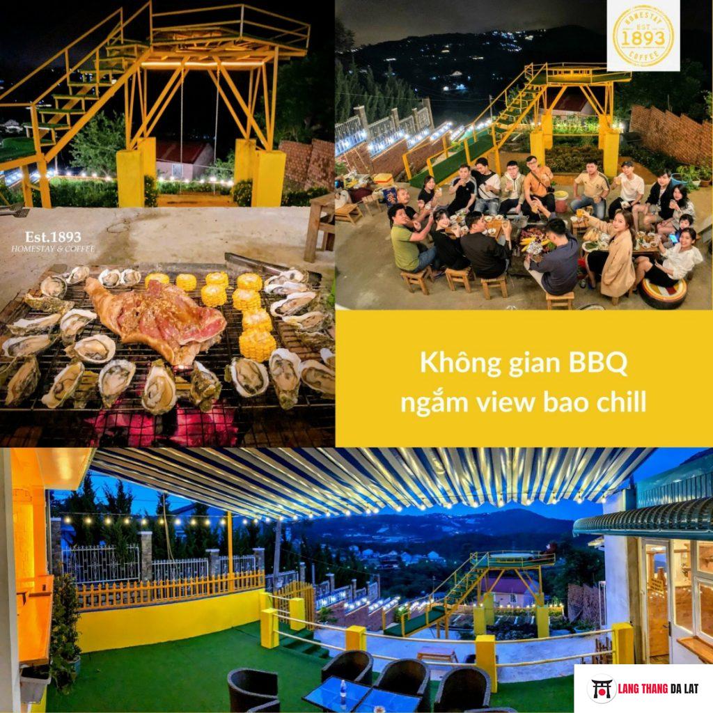 Không gian BBQ với view cực chill