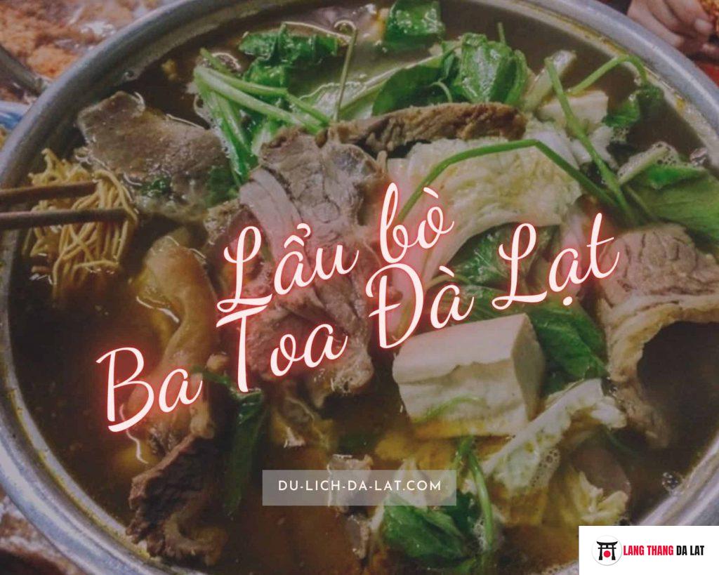 Lẩu bò Ba Toa Đà Lạt