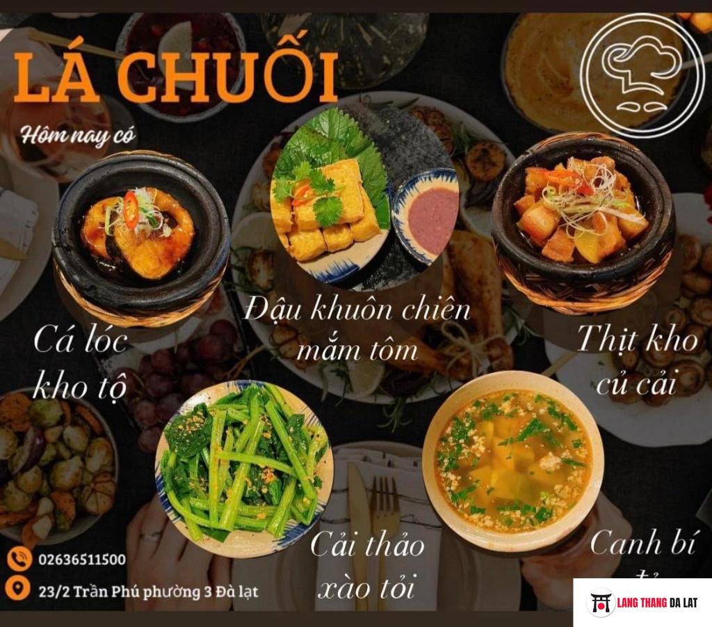 Menu Lá Chuối