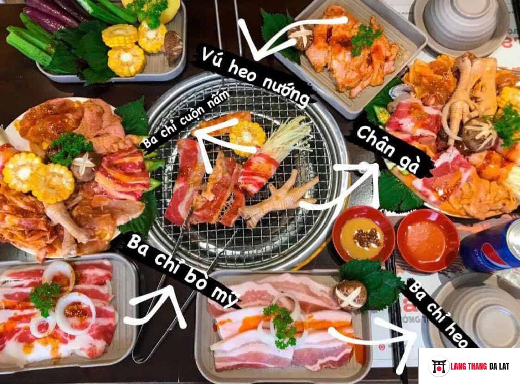 Một số món ăn ở Buffet xàm