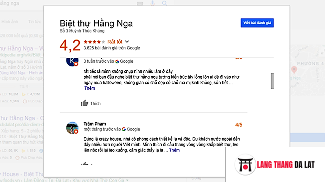 Review biệt thự Hằng Nga Đà Lạt