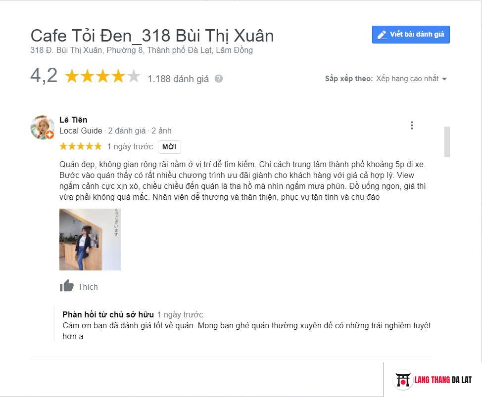 Review Cafe Tỏi Đen