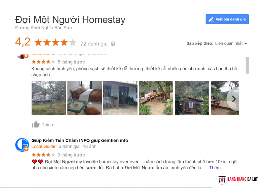 review homestay Đợi Một Người