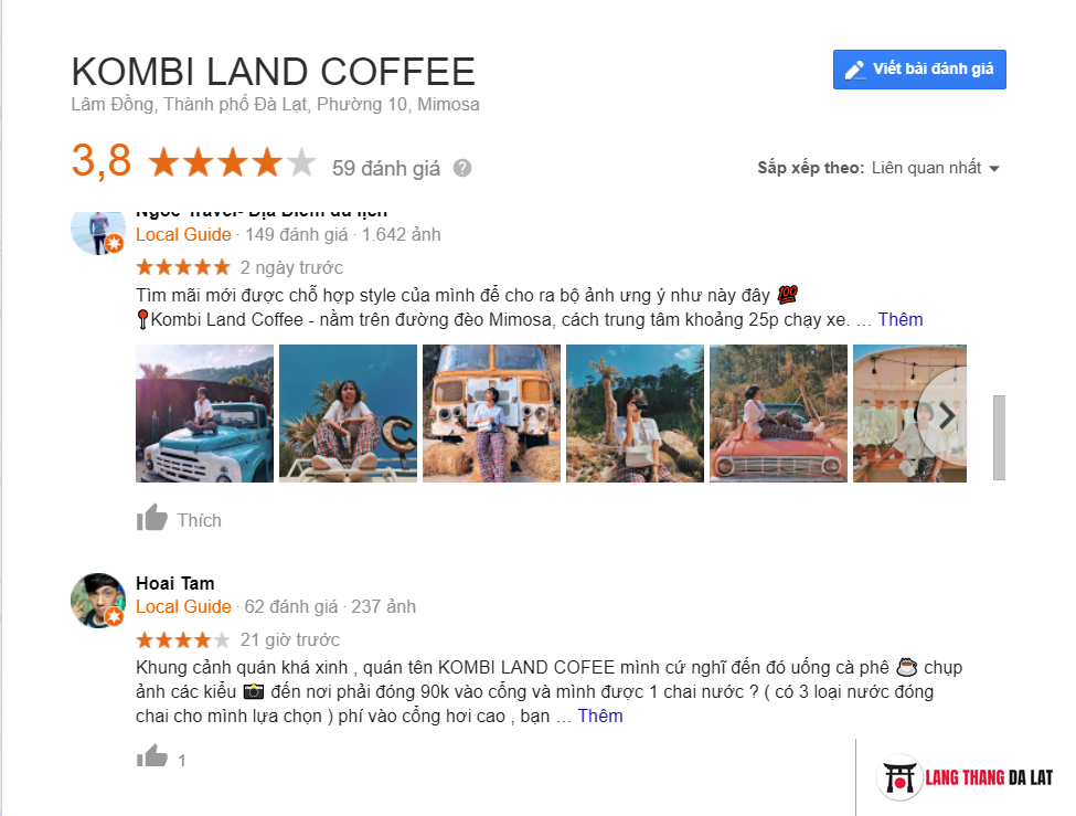 Review kombi land Đà Lạt