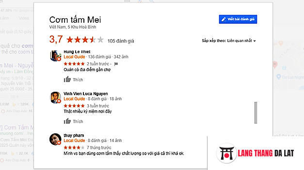 Review cơm Tấm Mei Đà Lạt