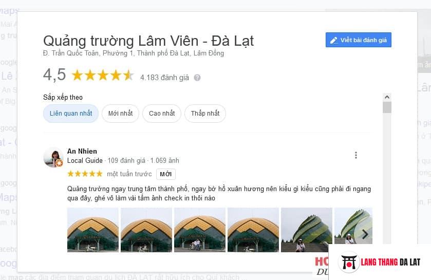 Review quảng trường lâm viên Đà Lạt