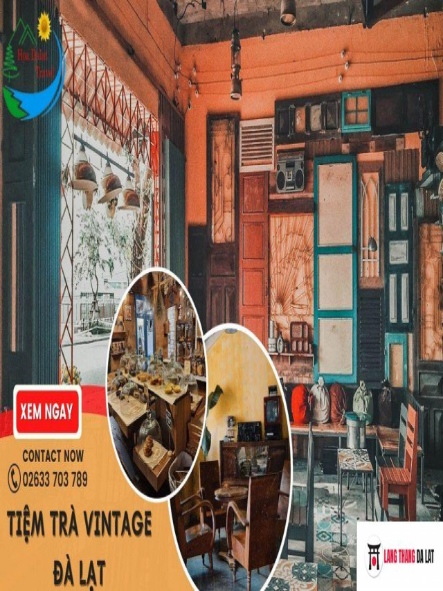 Ghé top 6 tiệm trà vintage Đà Lạt đẹp, check in cực THƠ