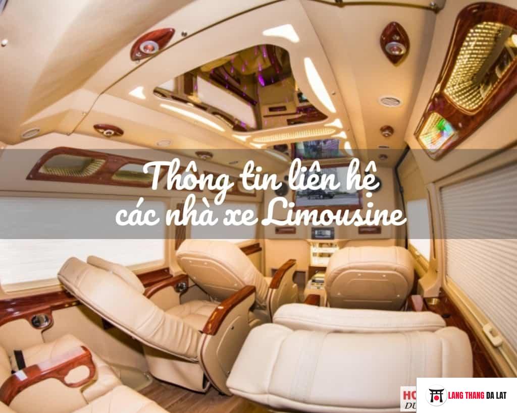 Thông tin liên hệ các nhà xe Limousine