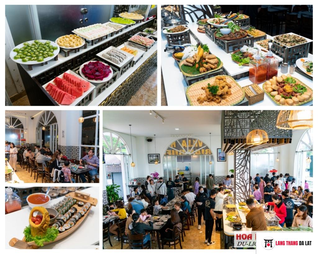 Thực đơn tại nhà hàng Buffet chay D’Gemma