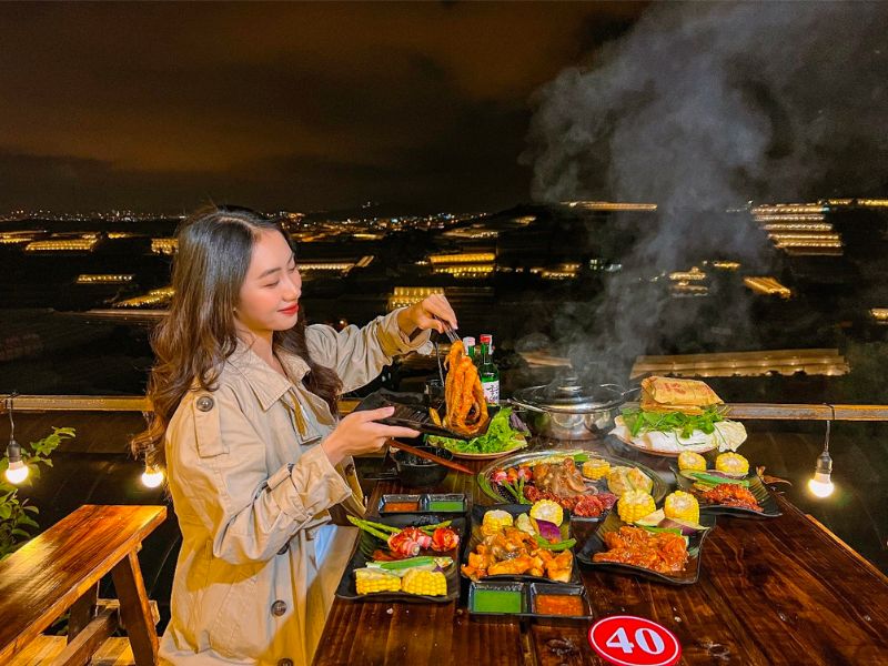 Ghé tiệm nướng Xóm Lèo thưởng thức BBQ, ngắm hoàng hôn cực chill 10