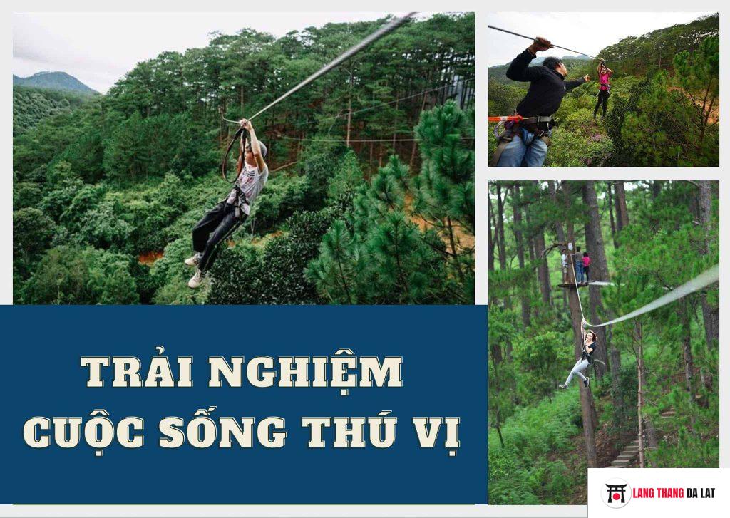 trò chơi trên cao ở thác