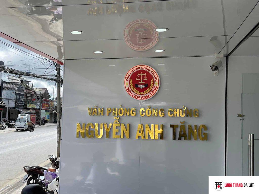 Văn phòng công chứng Nguyễn Anh Tăng