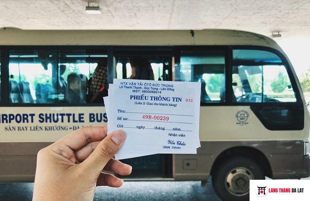 Xe bus từ sân bay Liên Khương về Đà Lạt