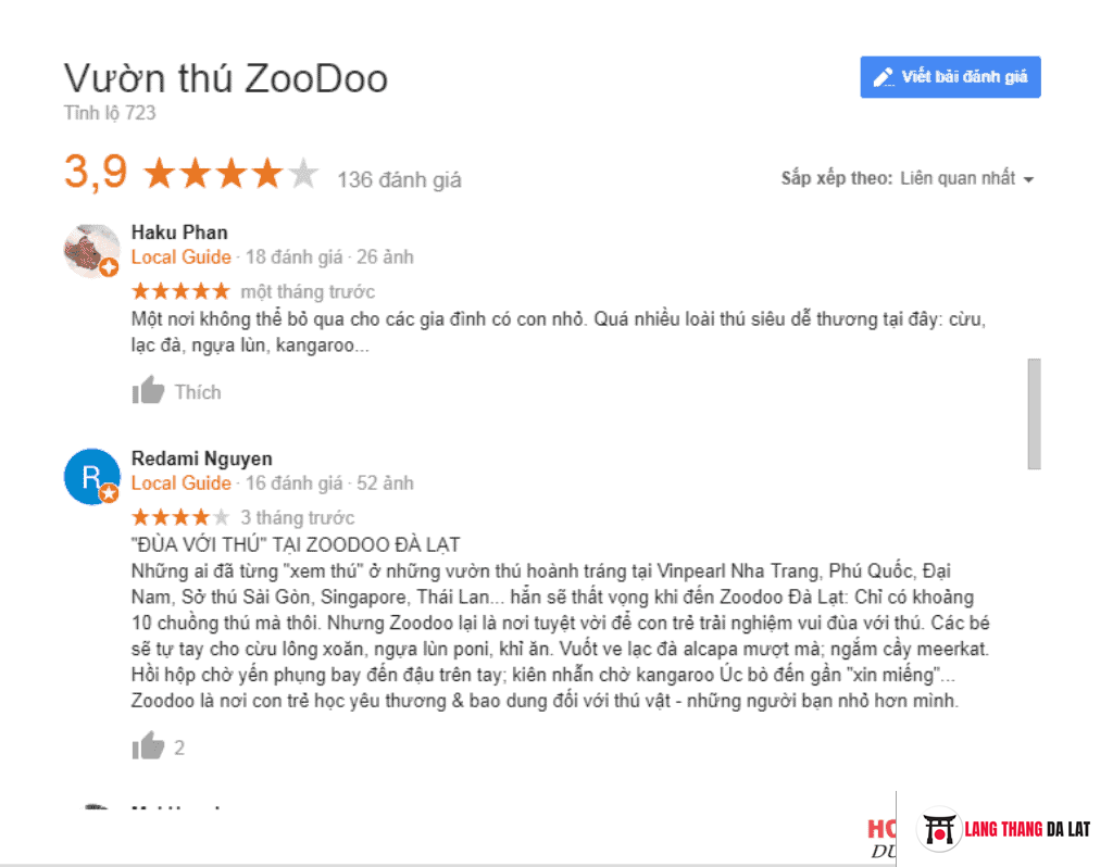 Zoodoo Đà Lạt review